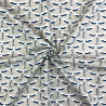 Printed Cotton GRUE Linen / Indigo